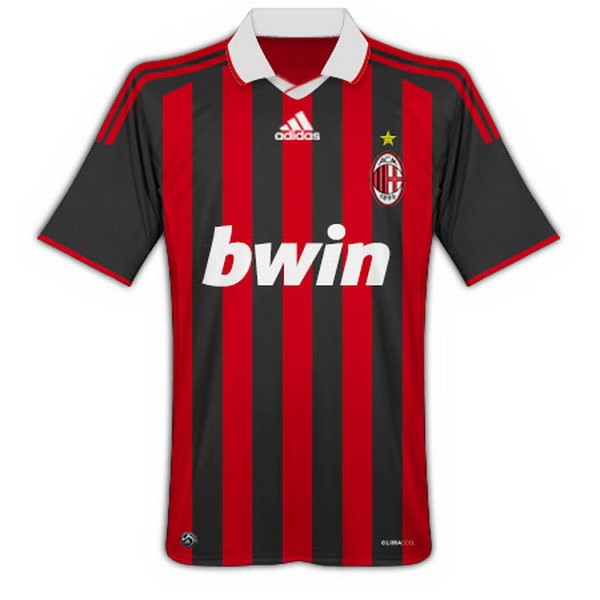 Camiseta AC Milan Primera equipo Retro 2009 2010 Rojo